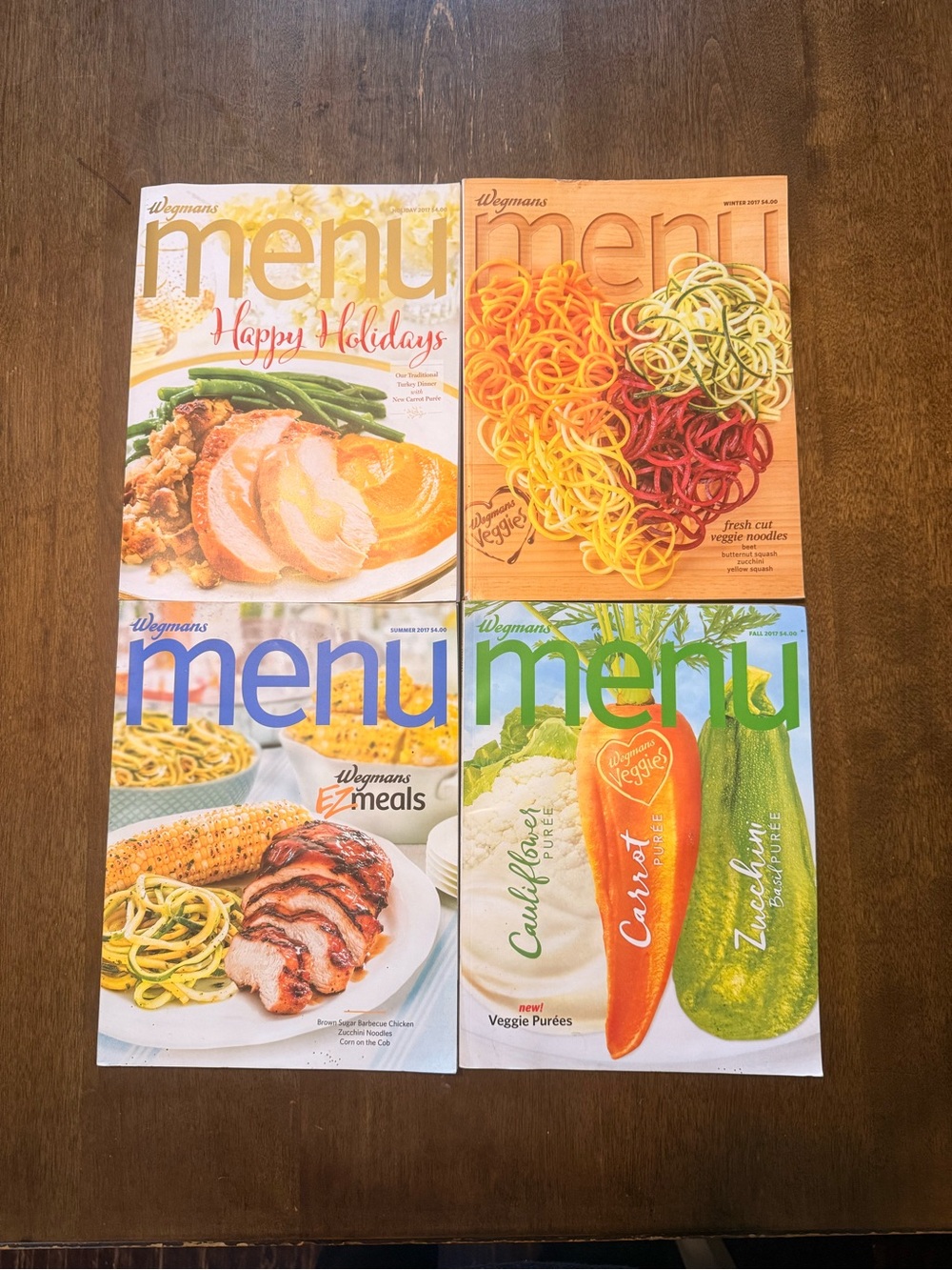 Menu Cookbooks - Assorted Color Covers